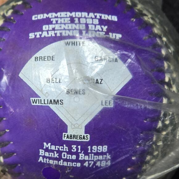 Arizona Diamondbacks Baseball 1999 Starting Line-Up Ball McDonalds MLB Collect - Picture 4 of 6